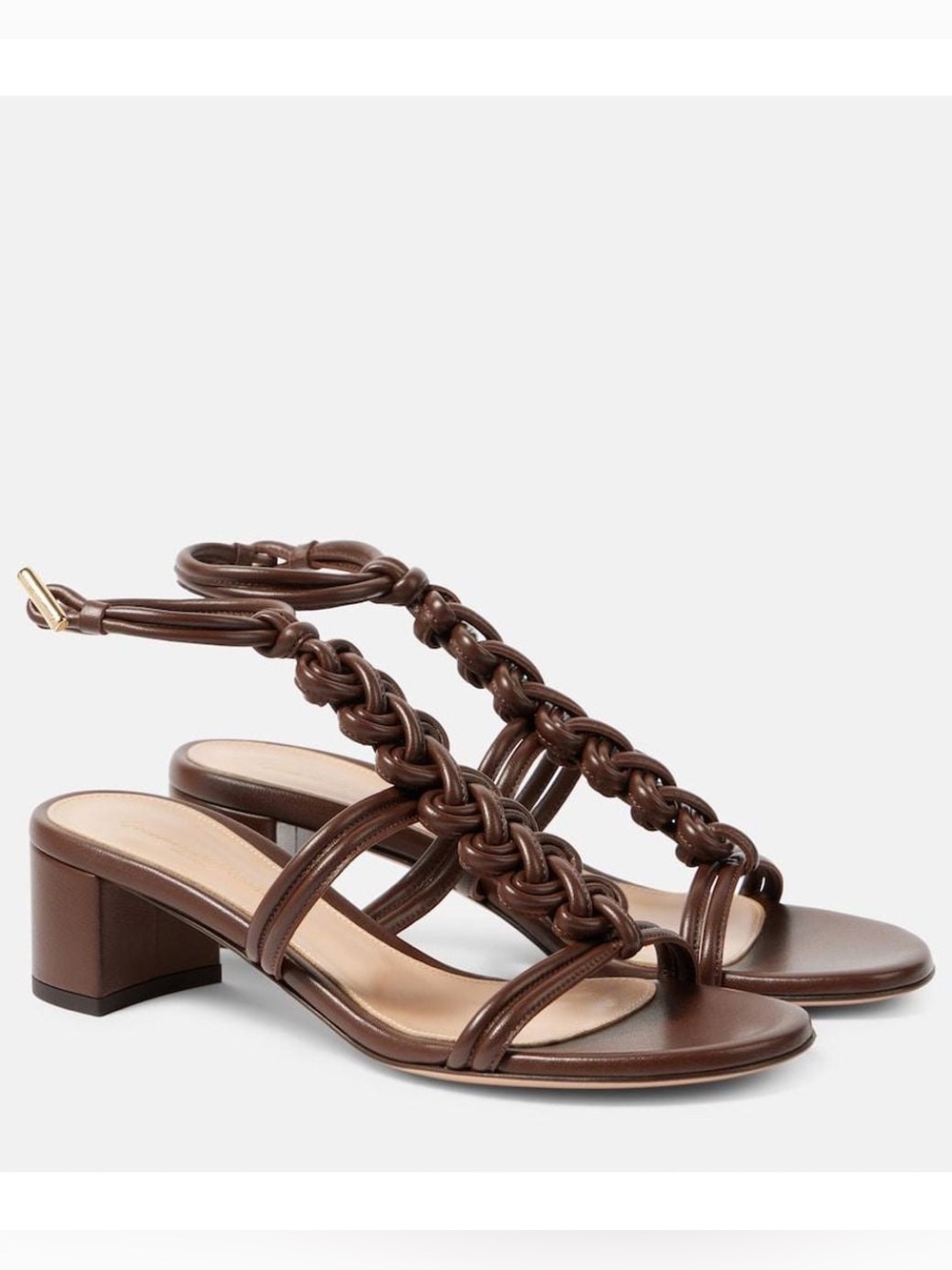 Gianvito Rossi
Women's Brown Capua 45 Leather Sandals